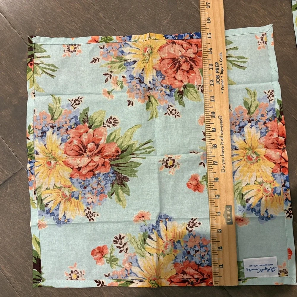 April Cornell Napkins Set of 2 Floral Square 20